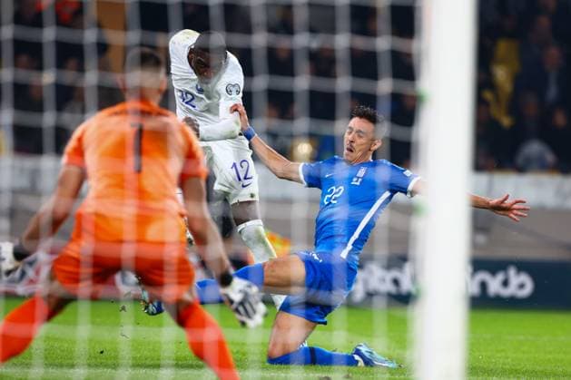 Greece v France UEFA EURO, EM, Europameisterschaft,Fussball 2024 Qualifiers Randal Kolo Muani of France scores a goal during the UEFA Euro 2024 Qualifiers match at OPAP Arena, Athens Copyright: xYannisxHalasx FIL-19245-0037 UK Newspapers OUT