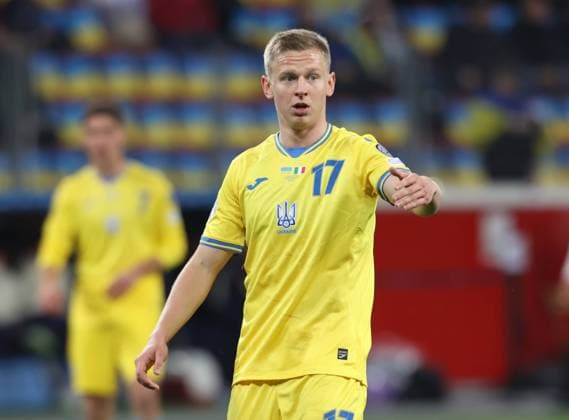 Oleksandr Zinchenko (Ukraine), Leverkusen, Deutschland, 20.11.2023, EM-Qualifikation, 10. Spieltag, Ukraine vs Italien.