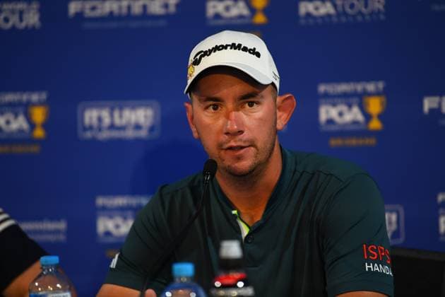 AUSTRALIAN PGA, Golf Herren GOLF PRO AM, Lucas Herbert speaks to the media during the Pro AM, at the Royal Queensland Golf Club in Brisbane, Wednesday, November 22, 2023. ( NO ARCHIVING, EDITORIAL USE ONLY, NO USE IN BOOKS WITHOUT CONSENT BRISBANE QUEENSLAND AUSTRALIA  Copyright: xJONOxSEARLEx 20231122001868312907