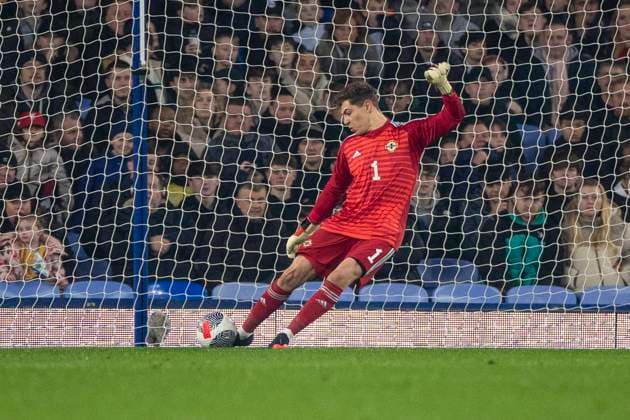 England v Northern Ireland - UEFA U21, U 21 Euro 2025 Qualifier Josh Clarke 1 of N.Ireland during the UEFA European Under 21 Championship Group F match between England and Northern Ireland at Goodison Park, Liverpool on Tuesday 21st November 2023. Liverpool Merseyside United Kingdom  Copyright: xMIxNewsx originalFilename:fletcher-englandu231121_npkIE.jpg
