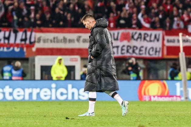 Fussball, UEFA Länderspiel Saison 2023 24 Freundschaftsspiel Österreich - Deutschland 21.11.2023, Ernst-Happel-Stadion Wien Niklas Süle (Deutschland, 15) Wien Ernst-Happel-Stadion Wien Wien Österreich