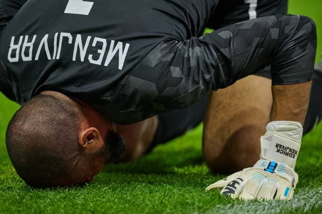 RECORD DATE NOT STATED CONCACAF NATIONS LEAGUE 2022-2023 Mexico vs Honduras CFV Edrick Menjivar of Honduras during the game Mexican national team, Nationalteam (Mexico) vs Honduras, corresponding to the Quarterfinals second Leg of the Concacaf Nations League 2023-2024, at Azteca, on November 21, 2023. <br><br> Edrick Menjivar de Honduras durante el partido Seleccion Nacional Mexicana (Mexico) vs Honduras, correspondiente a Cuartos de Final Vuelta de la Liga de Naciones de Concacaf 2023-2024, en el Estadio Azteca, el 21 de Noviembre de 2023. CIUDAD DE MEXICO CDMX MEXICO  Copyright: xDavidxLeahx 20231121210715_CNL_CFV_MEX_HON_MENJIVAR162
