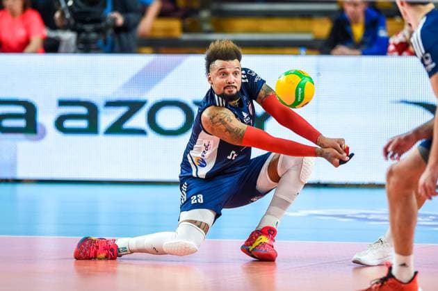 Kedzierzyn-Kozle, 22.11.2023 SIATKOWKA LIGA MISTRZOW W PILCE SIATKOWEJ MEZCZYZN CEV CHAMPIONS LEAGUE VOLLEY MEN 2023 2024 Grupa Azoty ZAKSA Kedzierzyn-Kozle - Olympiakos Pireus NZ HIDALGO SALVADOR OLIVA FOT. MIROSLAW SZOZDA 400mm.pl NEWSPIX.PL --- Newspix.pl  20231122-SZO_0872
