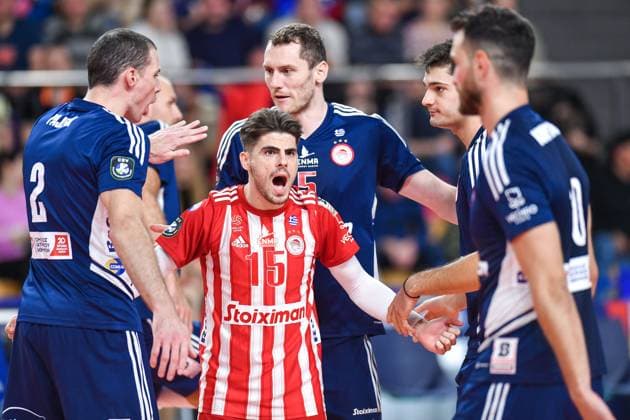2023.11.22 Kedzierzyn-Kozle Siatkowka Mezczyzn CEV Liga Mistrzow Sezon 2023 2024 Grupa Azoty ZAKSA Kedzierzyn-Kozle - Olympiacos Piraeus N z Dimitris Tziavras, radosc Foto Marcin Bulanda PressFocus 2023.11.22 Kedzierzyn-Kozle Volleyball Men CEV Champions League Season 2023 2024 Grupa Azoty ZAKSA Kedzierzyn-Kozle - Olympiacos Piraeus Dimitris Tziavras, radosc Credit: Marcin Bulanda PressFocus NEWSPIX.PL --- Newspix.pl  20231122xPF_MB0626