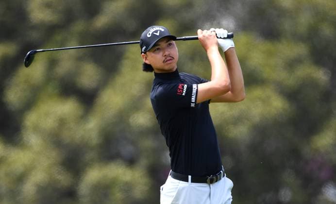 GOLF AUSTRALIAN PGA, Golf Herren Australia s Min Woo Lee during round 1 of the 2023 Australian PGA Championship in Brisbane, Thursday, November 23, 2023. ( NO ARCHIVING, EDITORIAL USE ONLY, NO USE IN BOOKS WITHOUT CONSENT BRISBANE QUEENSLAND AUSTRALIA  Copyright: xJONOxSEARLEx 20231123001868615527