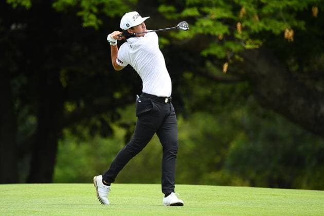 GOLF AUSTRALIAN PGA, Golf Herren Jack Thompson plays a shot during round 1 of the 2023 Fortinet Australian PGA Championship in Brisbane, Thursday, November 23, 2023. ( NO ARCHIVING, EDITORIAL USE ONLY, NO USE IN BOOKS WITHOUT CONSENT BRISBANE QUEENSLAND AUSTRALIA  Copyright: xJONOxSEARLEx 20231123001868620985