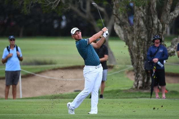 GOLF AUSTRALIAN PGA, Golf Herren Lucas Herbert plays a shot during round 1 of the 2023 Fortinet Australian PGA Championship in Brisbane, Thursday, November 23, 2023. ( NO ARCHIVING, EDITORIAL USE ONLY, NO USE IN BOOKS WITHOUT CONSENT BRISBANE QUEENSLAND AUSTRALIA  Copyright: xJONOxSEARLEx 20231123001868664176