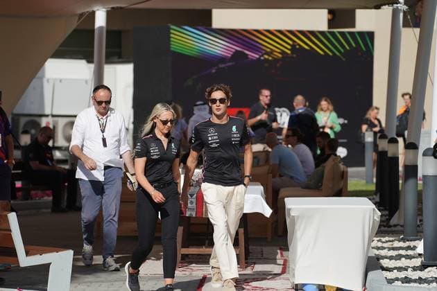 23.11.2023, Yas Marina Circuit, Abu Dhabi, Formula 1 Etihad Airways Abu Dhabi Grand Prix 2023 , im Bild George Russell (GBR), Mercedes-AMG Petronas F1 Team Abu Dhabi Yas Marina Circuit Vereinigten Arabischen Emirate