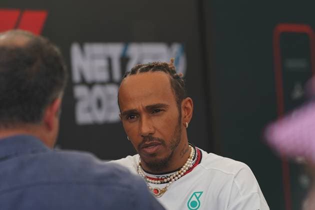 Formula 1 Etihad Airways Abu Dhabi Grand Prix 2023 23.11.2023, Yas Marina Circuit, Abu Dhabi, Formula 1 Etihad Airways Abu Dhabi Grand Prix 2023 , im Bild Lewis Hamilton (GBR), Mercedes-AMG Petronas F1 Team