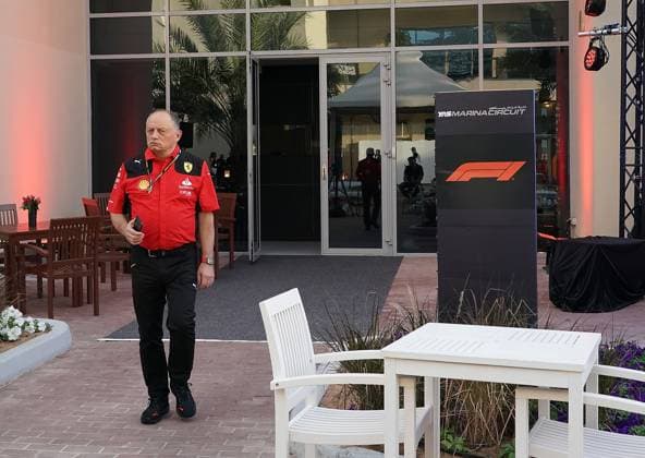 23.11.2023, Yas Marina Circuit, Abu Dhabi, Formula 1 Etihad Airways Abu Dhabi Grand Prix 2023 , im Bild Teamchef Frederic Vasseur (Scuderia Ferrari) Abu Dhabi Yas Marina Circuit Vereinigten Arabischen Emirate