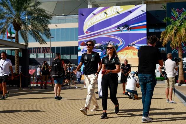 63 George Russell (GBR, Mercedes-AMG Petronas F1 Team), F1 Grand Prix of Abu Dhabi at Yas Marina Circuit on November 23, 2023 in Abu Dhabi, United Arab Emirates. (Photo by HOCH ZWEI) Abu Dhabi United Arab Emirates