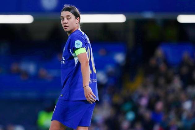 Chelsea Women v Paris FC Women, London UK - 23 Nov 2023 Sam Kerr of Chelsea Women during the Champions League match between Chelsea Women and Paris FC Women at Stamford Bridge, London on Thursday 23rd November 2023 ( London Stamford Bridge England Copyright: xGeorgexBeck PPAUKx PPA-070805
