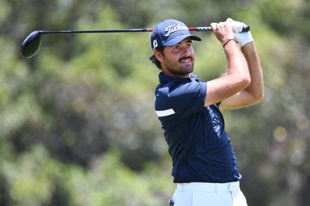 GOLF AUSTRALIAN PGA, Golf Herren Curtis Luck plays a shot during round 2 of the 2023 Australian PGA Championship in Brisbane, Friday, November 24, 2023. ( NO ARCHIVING, EDITORIAL USE ONLY, NO USE IN BOOKS WITHOUT CONSENT BRISBANE QUEENSLAND AUSTRALIA  Copyright: xJONOxSEARLEx 20231124001869022012