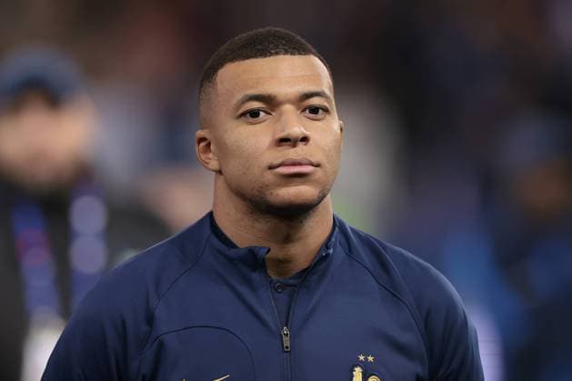 Nice, France, 18th November 2023. Kylian Mbappe of France looks on during the line up prior to the UEFA European Championship, EM, Europameisterschaft Qualifying match at Allianz Riviera Stadium, Nice. Picture credit should read: Jonathan Moscrop Sportimage EDITORIAL USE ONLY. No use with unauthorised audio, video, data, fixture lists, club league logos or live services. Online in-match use limited to 120 images, no video emulation. No use in betting, games or single club league player publications. SPI-2730-0142