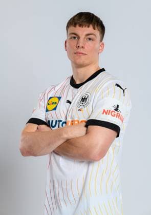 Muenchen, Deutschland 29. Oktober 2023: Handball DHB - Fotoshooting Nils Lichtlein (Deutschland) Portrait Gesicht Muenchen MHP Arena Bayern Deutschland