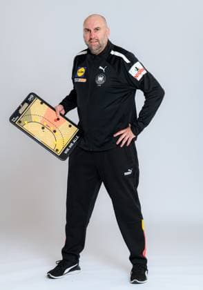 Muenchen, Deutschland 29. Oktober 2023: Handball DHB Maenner - Fotoshooting Co-Trainer Erik Wudtke (Deutschland) Muenchen Bayern Deutschland