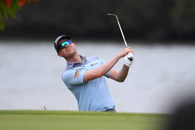 GOLF AUSTRALIAN PGA, Golf Herren Ben Eccles plays a shot during round 3 of the 2023 Australian PGA Championship in Brisbane, Saturday, November 25, 2023. ( NO ARCHIVING, EDITORIAL USE ONLY, NO USE IN BOOKS WITHOUT CONSENT BRISBANE QUEENSLAND AUSTRALIA  Copyright: xJONOxSEARLEx 20231125001869446068