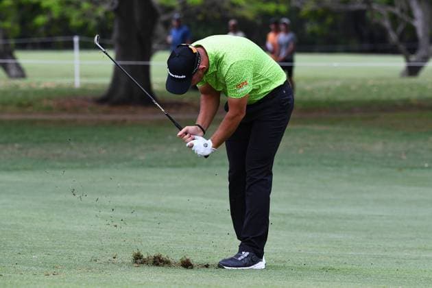 GOLF AUSTRALIAN PGA, Golf Herren Lucas Herbert reacts after a shot during round 3 of the 2023 Australian PGA Championship in Brisbane, Saturday, November 25, 2023. ( NO ARCHIVING, EDITORIAL USE ONLY, NO USE IN BOOKS WITHOUT CONSENT BRISBANE QUEENSLAND AUSTRALIA  Copyright: xJONOxSEARLEx 20231125001869486255