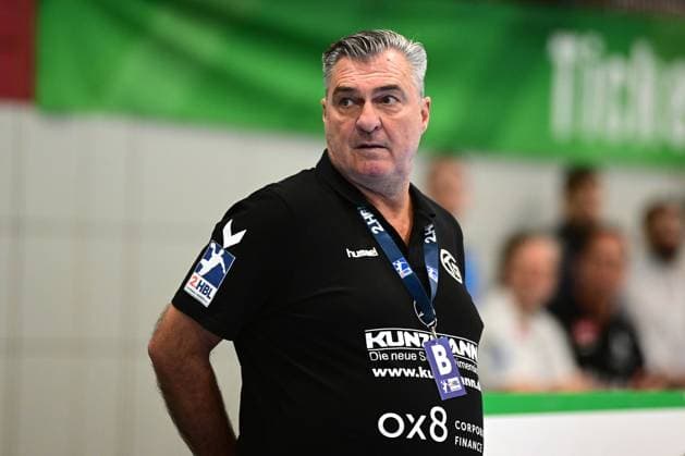 24-11-2023 pmk NG140970 Handball Herren 2.Bundesliga Saison 2023 2024 Merkur-Arena Luebbecke TSV GWD Minden - TV Grosswallstadt Michael ROTH -Trainer- Grosswallsatdt