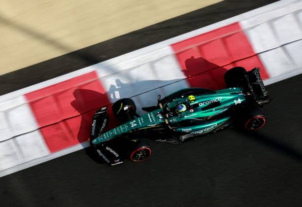 14 Fernando Alonso (ESP, Aston Martin Aramco Cognizant F1 Team), F1 Grand Prix of Abu Dhabi at Yas Marina Circuit on November 25, 2023 in Abu Dhabi, United Arab Emirates. (Photo by HOCH ZWEI) Abu Dhabi United Arab Emirates