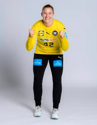 Handball, Frauen: Lehrgang Grosswallstadt Torhueterin Katharina Filter (Deutschland) Grosswallstadt Sporthotel Deutschland