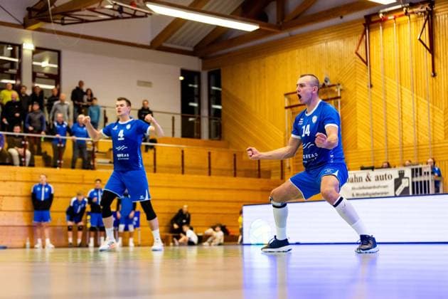 25.11.2023, GER, 2.BL Maenner Sued, Volleyball,Saison 2023 2024, Blue Volleys Gotha vs TV Buehl Gorski, Tomasz (Blue Volleys Gotha) 99867 Gotha Ernestiner-Halle Thüringen Deutschland