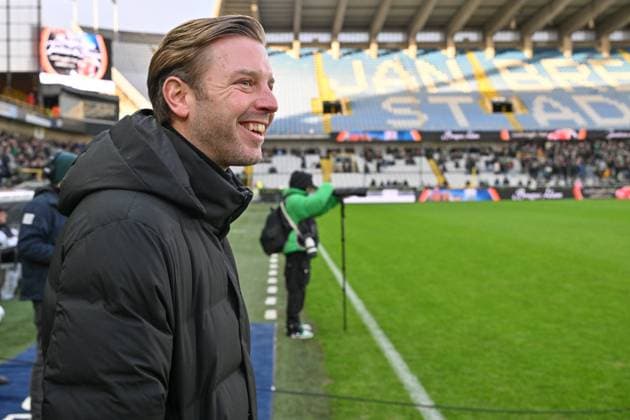 231125 Cercle Brugge vs KAS Eupen Head Coach Florian Kohfeldt of Eupen pictured during the Jupiler Pro League season 2023 - 2024 match day 15 between Cercle Brugge and KAS Eupen on November 25 , 2023 in Brugge, Belgium. (Photo by David Catry Isosport) BRUGGE BELGIUM  Copyright: xx 419694