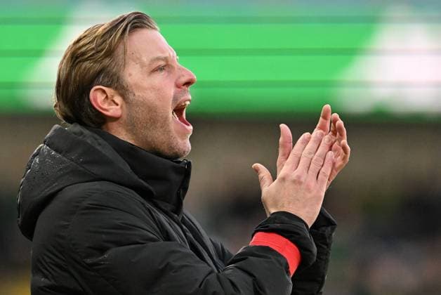 231125 Cercle Brugge vs KAS Eupen Head Coach Florian Kohfeldt of Eupen pictured during the Jupiler Pro League season 2023 - 2024 match day 15 between Cercle Brugge and KAS Eupen on November 25 , 2023 in Brugge, Belgium. (Photo by David Catry Isosport) BRUGGE BELGIUM  Copyright: xx 419724
