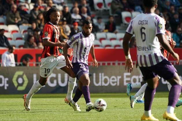 Christian Casseres Yepes JR (Toulouse FC) FOOTBALL : OGC Nice vs Toulouse FC - Ligue 1 Uber Eats - Nice - 26 11 2023 NorbertScanella Panoramic 