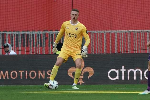 Marcin Bulka (OGC Nice) FOOTBALL : OGC Nice vs Toulouse FC - Ligue 1 Uber Eats - Nice - 26 11 2023 NorbertScanella Panoramic 