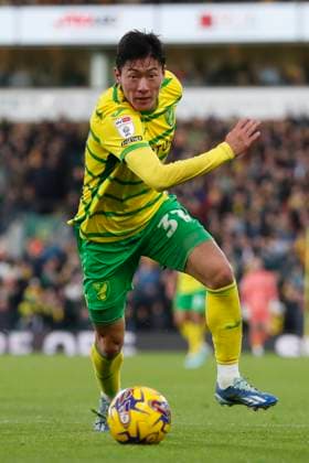 Norwich City v Queens Park Rangers Sky Bet Championship Ui-Jo Hwang of Norwich in action during the Sky Bet Championship match at Carrow Road, Norwich Copyright: xPaulxChestertonx FIL-19281-0143 UK Newspapers OUT
