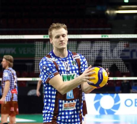 Norbert ENGEMANN (Herrsching), He-Volleyballl, Bundesliga 2023 24, WWK Volleys Herrsching vs SWD powervolleys Dueren, 26.11.23, Muenchen, BMW Park, Copyright: WolfgangxFehrmann