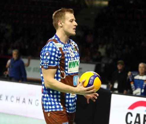 Norbert ENGEMANN (Herrsching), He-Volleyballl, Bundesliga 2023 24, WWK Volleys Herrsching vs SWD powervolleys Dueren, 26.11.23, Muenchen, BMW Park, Copyright: WolfgangxFehrmann