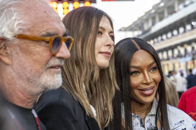 Abu Dhabi - 26-11-2023, Yas Marina Circuit, Naomi Campbell at the Formula 1 UAE Grand Prix 2023 Sunday Formula 1 UAE Grand Prix 2023 Sunday  x23303322x Copyright: