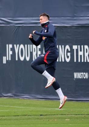 RB Leipzig Training Champions League Leipzig, 27.11.2023, RB Trainingszentrum, UEFA Champions League , RB Leipzig - Abschlusstraining am Vortag von Manchester City vs. RBL , Im Bild: Benjamin Sesko (30, RB Leipzig) ,