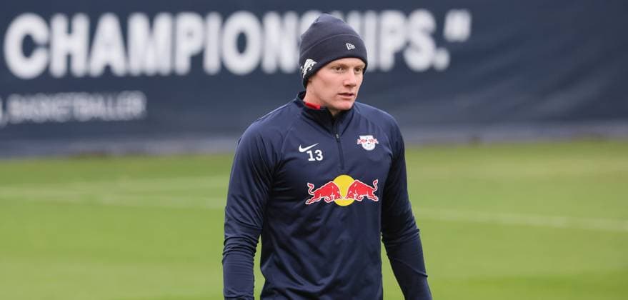 RB Leipzig Training Champions League Leipzig, 27.11.2023, RB Trainingszentrum, UEFA Champions League , RB Leipzig - Abschlusstraining am Vortag von Manchester City vs. RBL , Im Bild: Nicolas Seiwald (13, RB Leipzig) ,