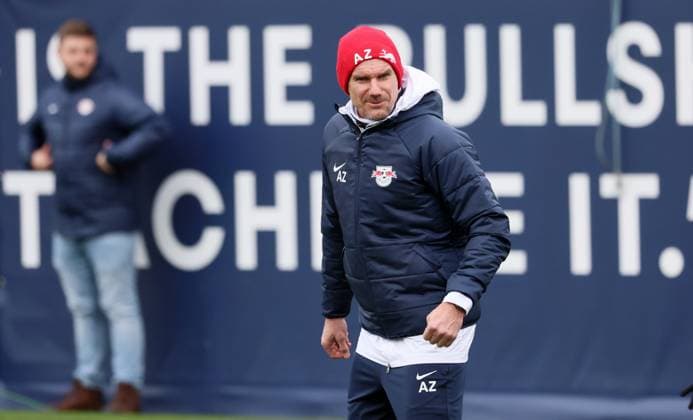 RB Leipzig Training Champions League Leipzig, 27.11.2023, RB Trainingszentrum, UEFA Champions League , RB Leipzig - Abschlusstraining am Vortag von Manchester City vs. RBL , Im Bild: Co-Trainer Alexander Zickler (RB Leipzig) ,