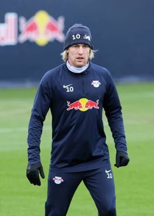 RB Leipzig Training Champions League Leipzig, 27.11.2023, RB Trainingszentrum, UEFA Champions League , RB Leipzig - Abschlusstraining am Vortag von Manchester City vs. RBL , Im Bild: Emil Forsberg (10, RB Leipzig) ,