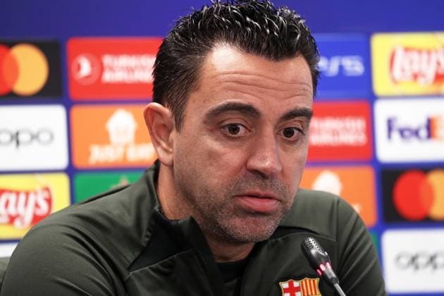 Xavi press conference, PK, Pressekonferenz before the Champions League match against FC Porto Xavi Hernandez is speaking during the press conference prior to the UEFA Champions League match against Real Madrid in Barcelona, Spain, on November 27, 2023. Barcelona Barcelona Spain  Copyright: xUrbanandsportx originalFilename:urbanandsport-xavipres231127_npHm0.jpg