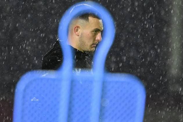 ROTTERDAM - Feyenoord goalkeeper Justin Bijlow during the MD-1 training session prior to the UEFA Champions League match against Atletico Madrid at training complex 1908 on November 27, 2023 in Rotterdam, Netherlands. ANP OLAF KRAAK UEFA Champions League 2023 24 2023 2024 xVIxANPxSportx xxANPxIVx 484885376 originalFilename: 484885376.jpg