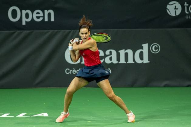 Nuria PARRIZAS DIAZ in action against Patricia Maria TIG of Romania of Spain during the Round of 32 of the Creand Andorra Open Women s Tennis Association WTA, Tennis Damen 2023 tennis tournament at the Poliesportiu d Andorra in Andorra La Vella, Andorra on Novemeber Nuria Parrizas Diaz is in action against Patricia Maria Tig of Romania during the Round of 32 of the Creand Andorra Open Women s Tennis Association (WTA) 2023 tennis tournament at the Poliesportiu d Andorra in Andorra La Vella, Andorra, on November 27, 2023. Andorra la Vella Andorra  Copyright: xMartinxSilvaxCosentinox originalFilename:silvacosentino-nuriapar231127_npwzI.jpg