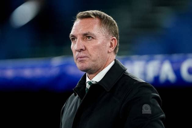 SS Lazio v Celtic FC - UEFA Champions League Brendan Rodgers head coach of Celtic FC looks on during the UEFA Champions League Group E match between SS Lazio v Celtic FC at Stadio Olimpico Roma on November 28, 2023 in Rome, Italy. Rome Stadio Olimpico Rome Italy Copyright: xGiuseppexMaffiax UCL_Lazio-Celtic_GM_28112023_8634