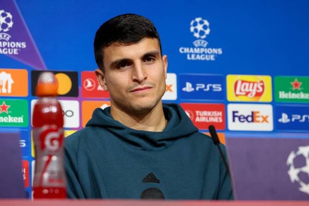 Mohamed Elyounoussi (FC Kopenhagen, 10), Internationale Pressekonferenz. FC Kopenhagen, Fussball, UEFA Champions League, Vorrunde, 5. Spieltag, Saison 23 24, 28.11.2023, FC Kobenhavn Internationale Pressekonferenz. FC Kopenhagen, Fussball, UEFA Champions League, Vorrunde, 5. Spieltag, Saison 23 24, 28.11.2023 Muenchen Copyright: xEibner-Pressefoto JennixMaulx EP_JML