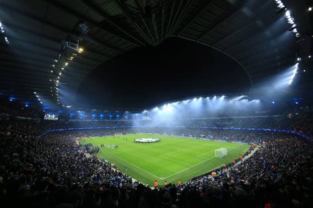 Manchester City v RB Leipzig 28 November 2023 - UEFA Champions League - Group G - Manchester City v RB Leipzig - a general view of the Etihad Stadium - Photo: Simon Stacpoole Offside. Manchester UK Copyright: xSimonxStacpoolexOffside