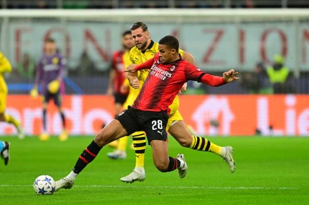 Italy, Mailand, 28.11.2023, San Siro Stadium, AC Milan-Borussia Dortmund - UEFA Champions League 2023 2024 - Group F, Malick Thiaw of AC Milan in action Milan San Siro Stadium Lombardy Italy