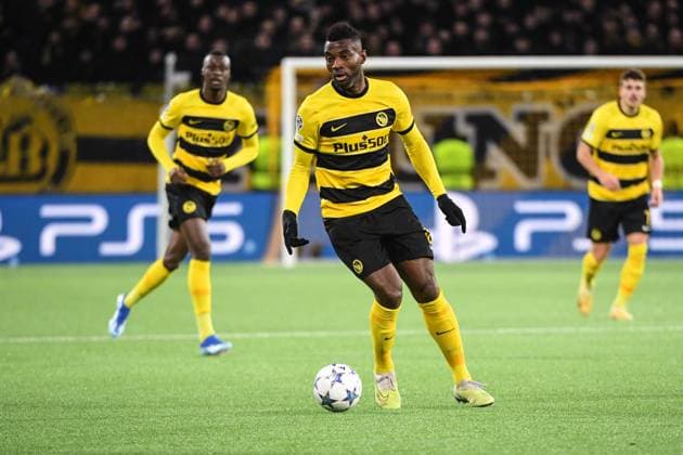 BERN, SWITZERLAND - NOVEMBER 28: Jean-Pierre Nsame of Young Boys during the UEFA Champions League Group Stage match between BSC Young Boys and FK Crvena zvezda at Stadion Wankdorf on November 28, 2023 in Bern, Switzerland. Bern Stadion Wankdorf Bern Switzerland Copyright: xJustPictures.ch ManuelxWinterbergerx jp-en-EuSpIm-Y.Boys_Crvena_28Nov2023_00025
