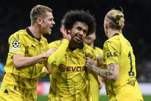 Db Milano 28 11 2023 - Champions League Milan-Borussia Dortmund foto Daniele Buffa Image nella foto: esultanza gol Donyell Malen 