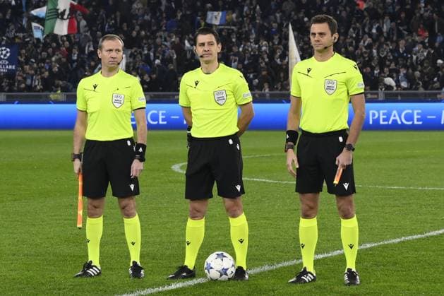 Referee Halil Umut Meler (TUR) during the 5th day of the UEFA Champions League Group E between S.S. Lazio - Celtic F.C. on 28 November 2023 at the Olympic Stadium in Rome, Italy.  Copyright: xDomenicoxCippitelli IPAxSportx x xx IPA_41921159 IPA_Agency_IPA41921159