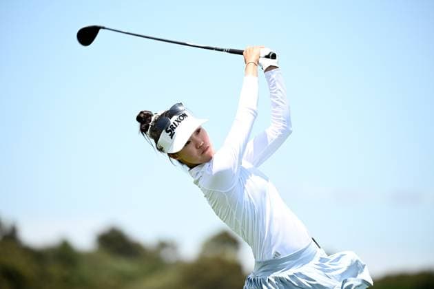 GOLF AUSTRALIAN OPEN, Grace Kim of Australia plays a shot from the tee during the Pro-Am ahead of the Australian Open 2023 at the Australian Golf Club in Sydney, Wednesday, November 29, 2023. ( NO ARCHIVING, EDITORIAL USE ONLY, NO USE IN BOOKS WITHOUT CONSENT SYDNEY NEW SOUTH WALES AUSTRALIA  Copyright: xDANxHIMBRECHTSx 20231129001871288809