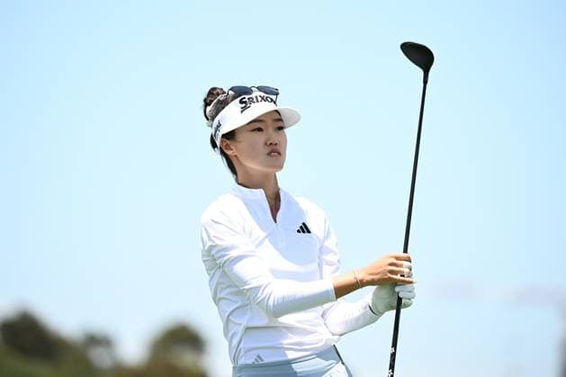 GOLF AUSTRALIAN OPEN, Grace Kim of Australia plays a shot from the tee during the Pro-Am ahead of the Australian Open 2023 at the Lakes Golf Club in Sydney, Wednesday, November 29, 2023. ( NO ARCHIVING, EDITORIAL USE ONLY, NO USE IN BOOKS WITHOUT CONSENT SYDNEY NEW SOUTH WALES AUSTRALIA  Copyright: xDANxHIMBRECHTSx 20231129001871292948